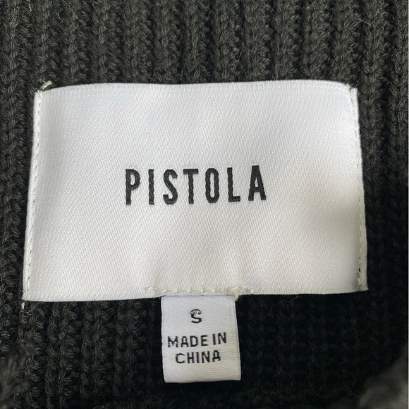 Pistola Black and Cream Women’s Stripe Sweater Size S - Picture 7 of 9